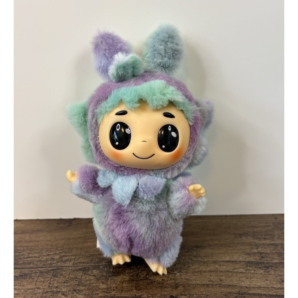 Mimomo Dream Sprouts 7" Plush Bag Hang Teal Purple Monster Creature